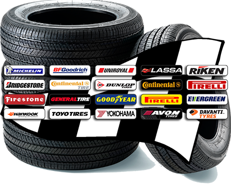 We offer branded tyres of all sizes